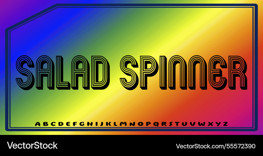 Text effects with editable colors and abstract Vector Image