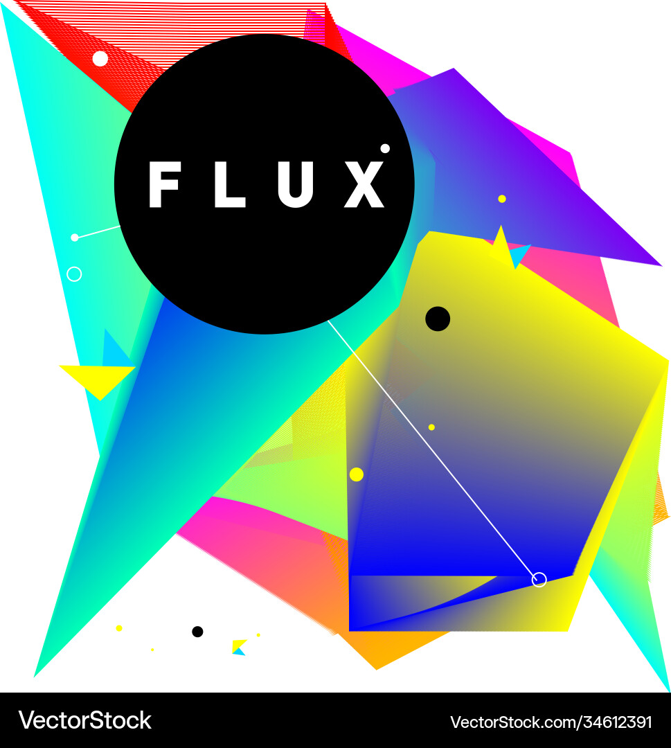 3d colorful wave background dynamic flux effect 3d colorful wave background dynamic flux effect Vector Image