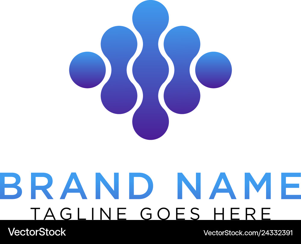 Blob logo design Blob logo design vector image