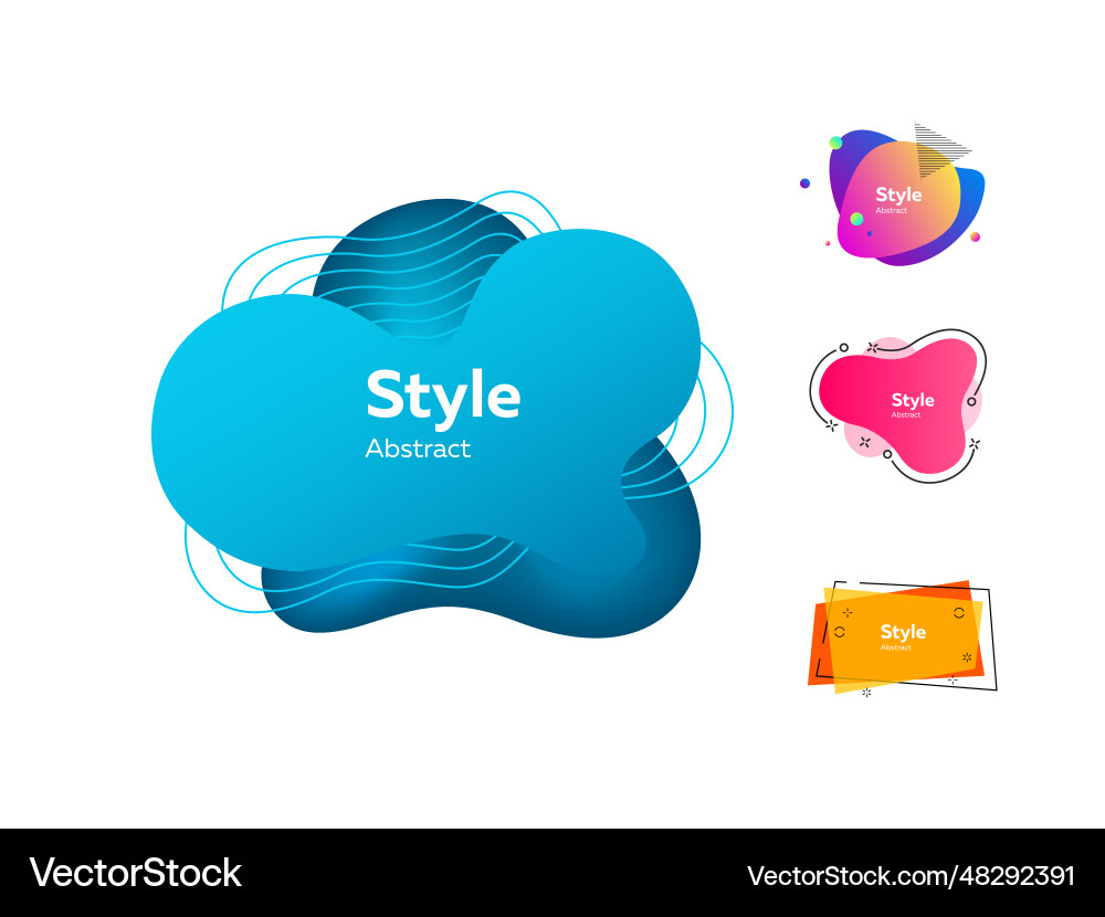 Bright multi-colored abstract forms Bright multi-colored abstract forms vector image