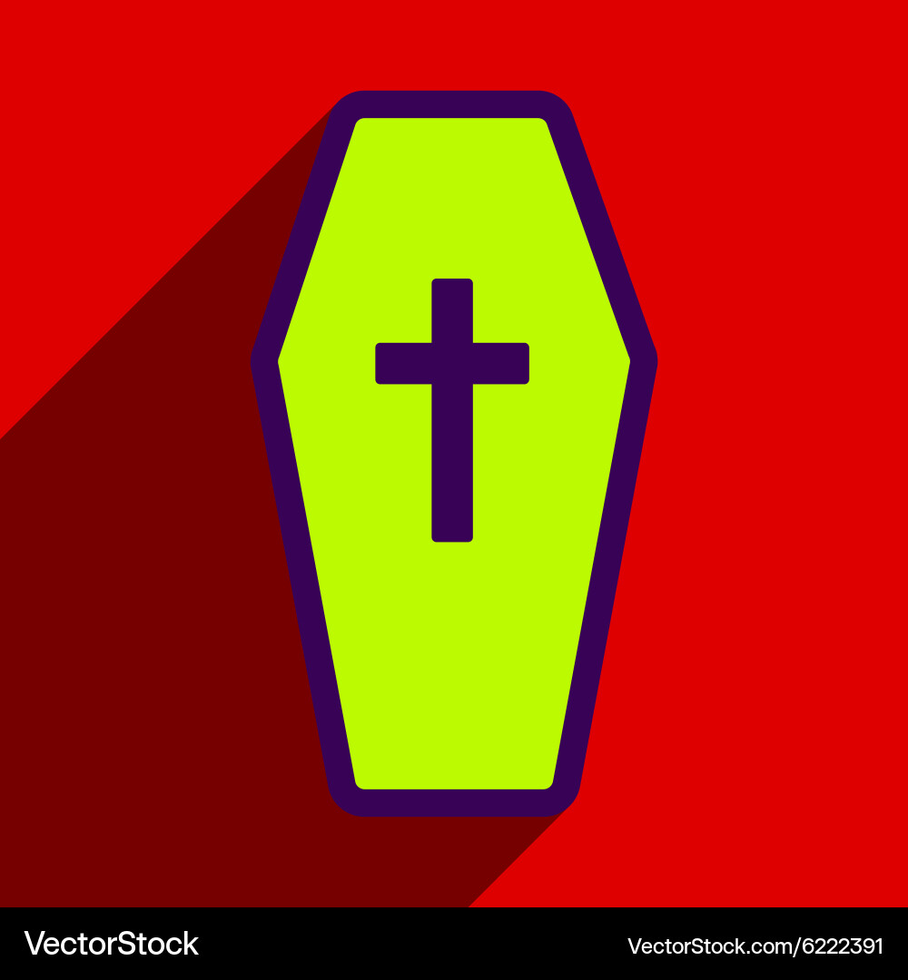 Flat with shadow icon and mobile application vector image