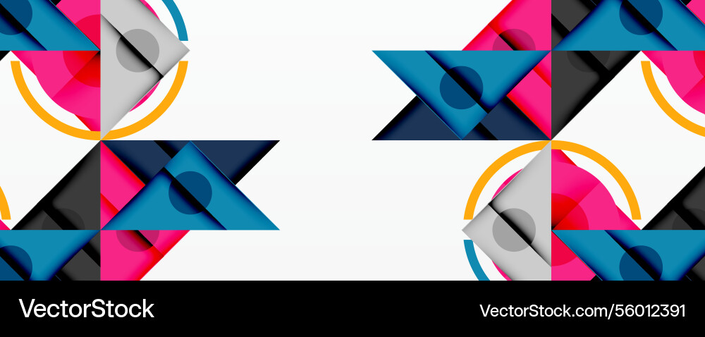 Geometric abstract design with layered triangles Geometric abstract design with layered triangles Vector Image