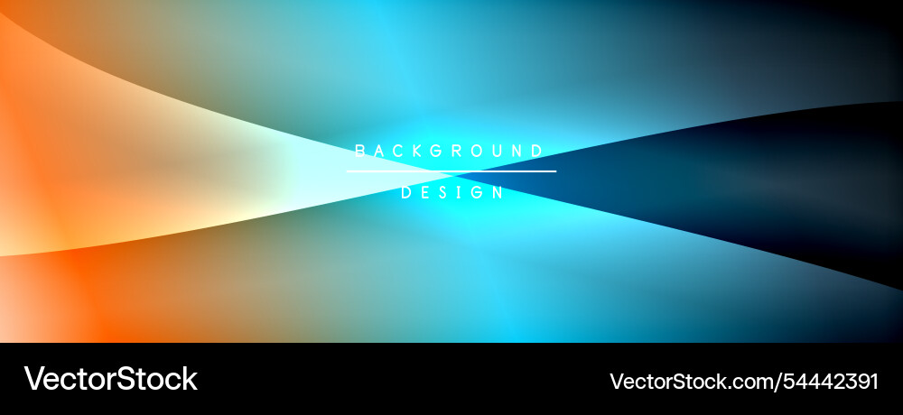 Gradient and shadow wave line geometric background Vector Image