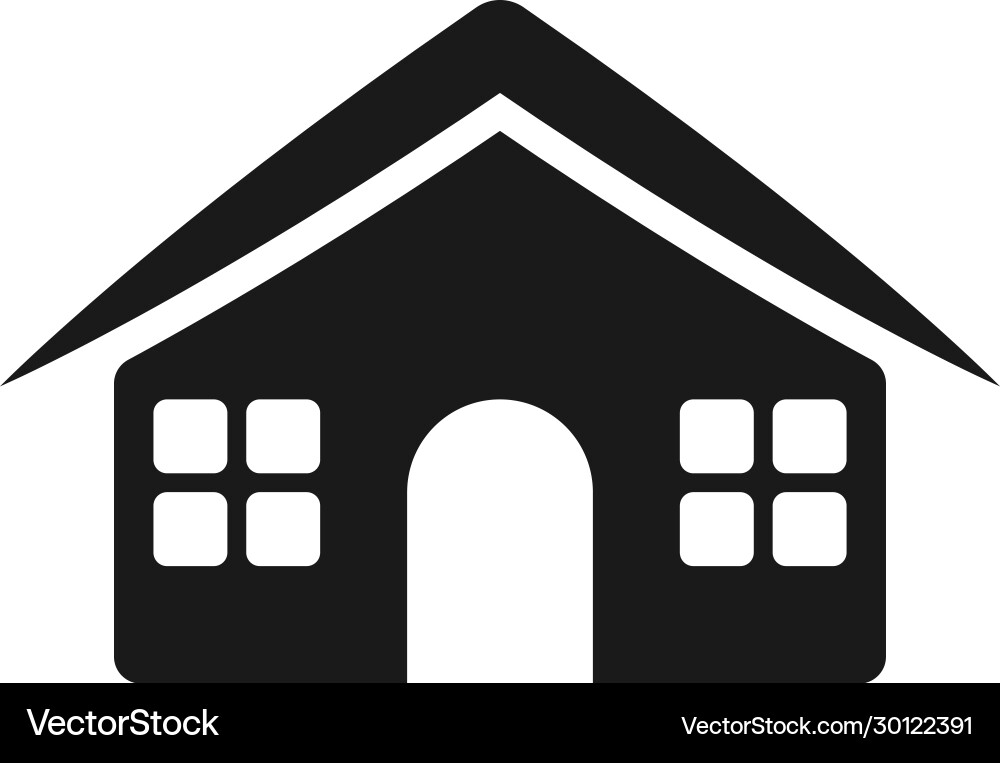House and home simple modern icon design House and home simple modern icon design vector image