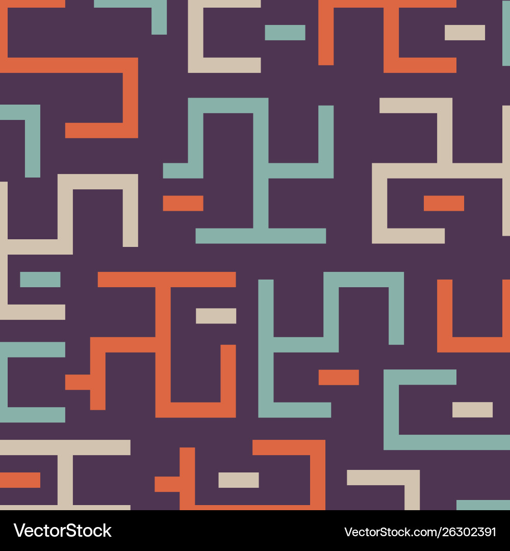 Labyrinth pattern background striped colorful Labyrinth pattern background striped colorful Vector Image