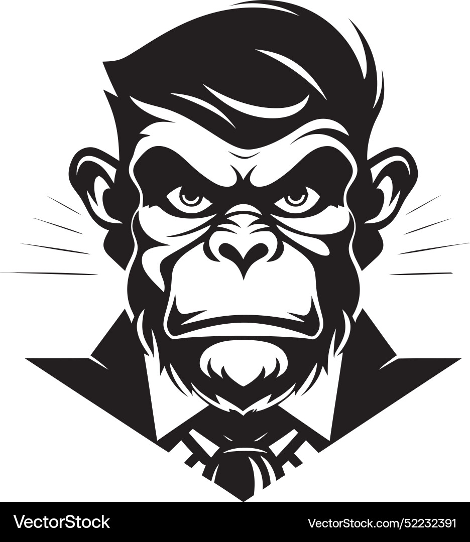 Monkeys with a step by guide designing Monkeys with a step by guide designing Vector Image