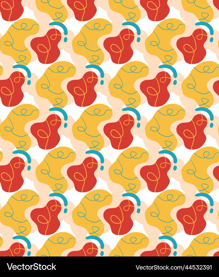 Seamless pattern made of abstract shapes Seamless pattern made of abstract shapes vector image