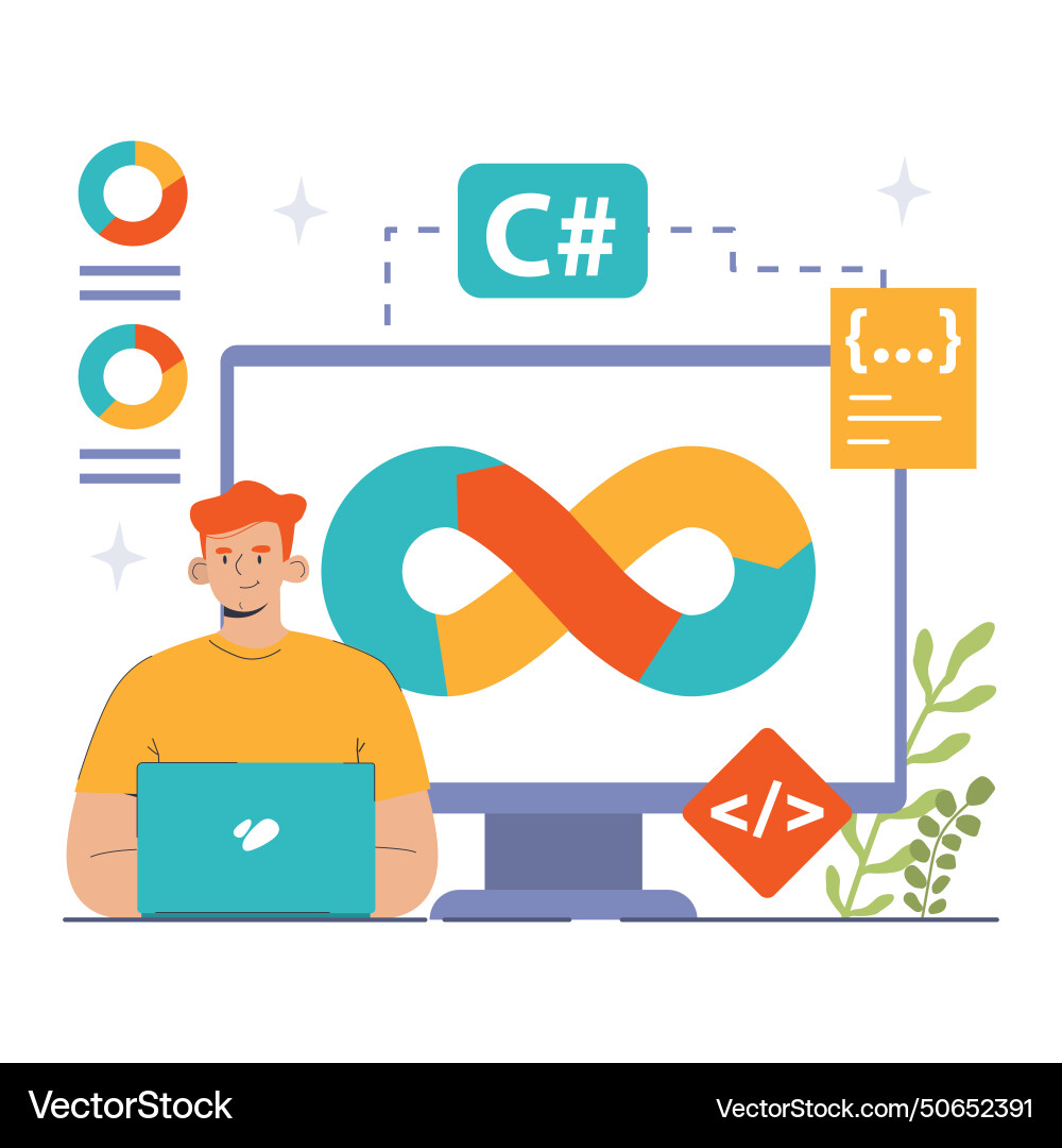 Software-Entwicklung Kodierung Backend und Front Software-Entwicklung Kodierung Backend und Front vektorbild