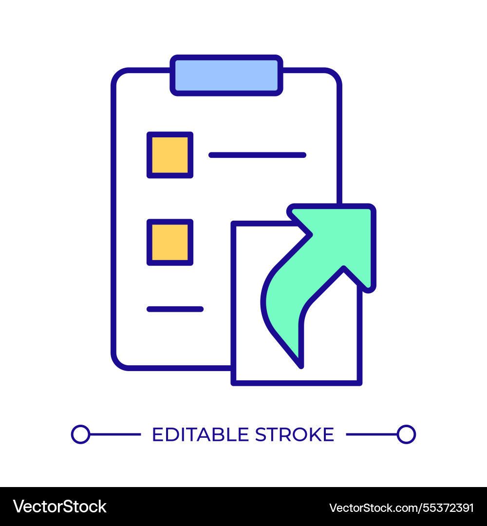 Task list rgb color icon Task list rgb color icon vector image
