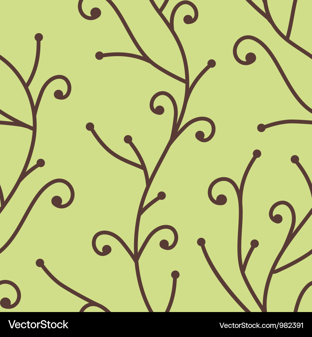 Tree branch pattern vector image