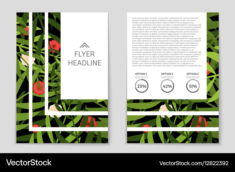 Abstract layout background set for art Vector Image