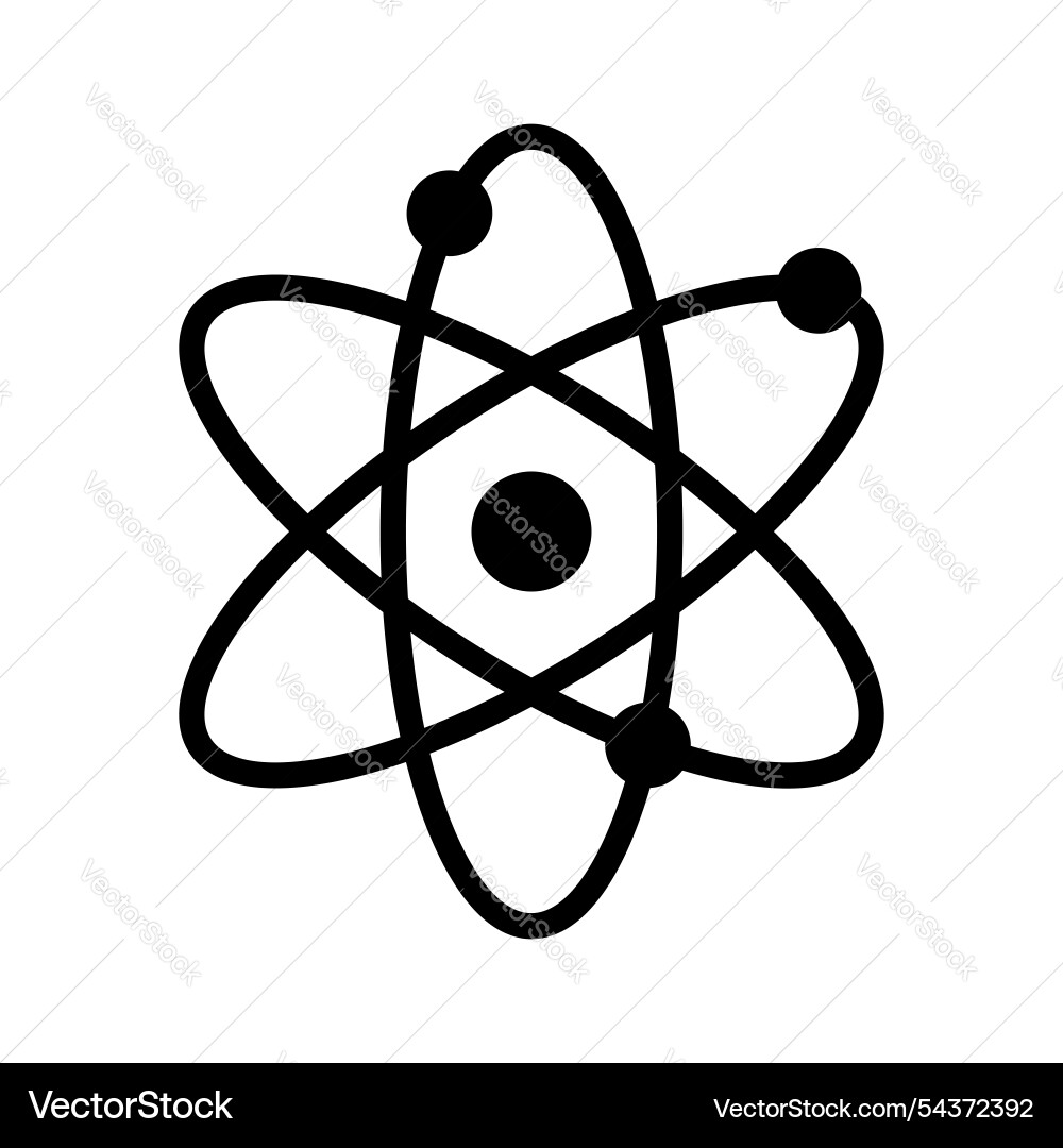 Atomic structure vector image