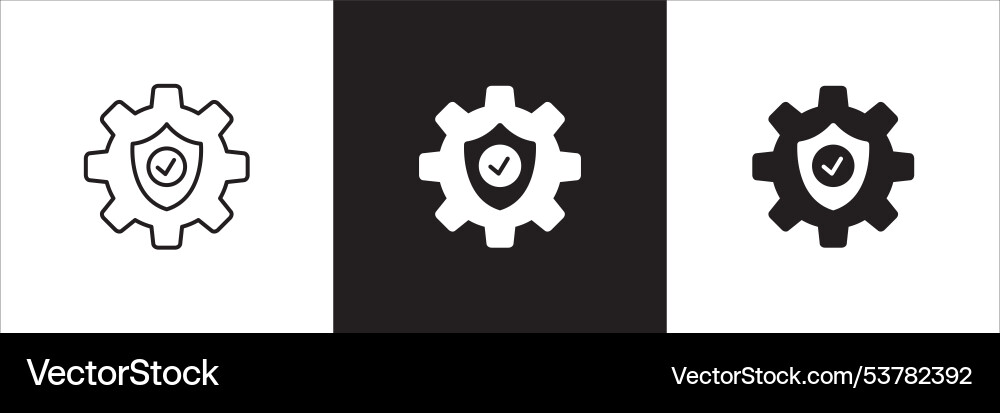 Business data security access icon set Vector Image