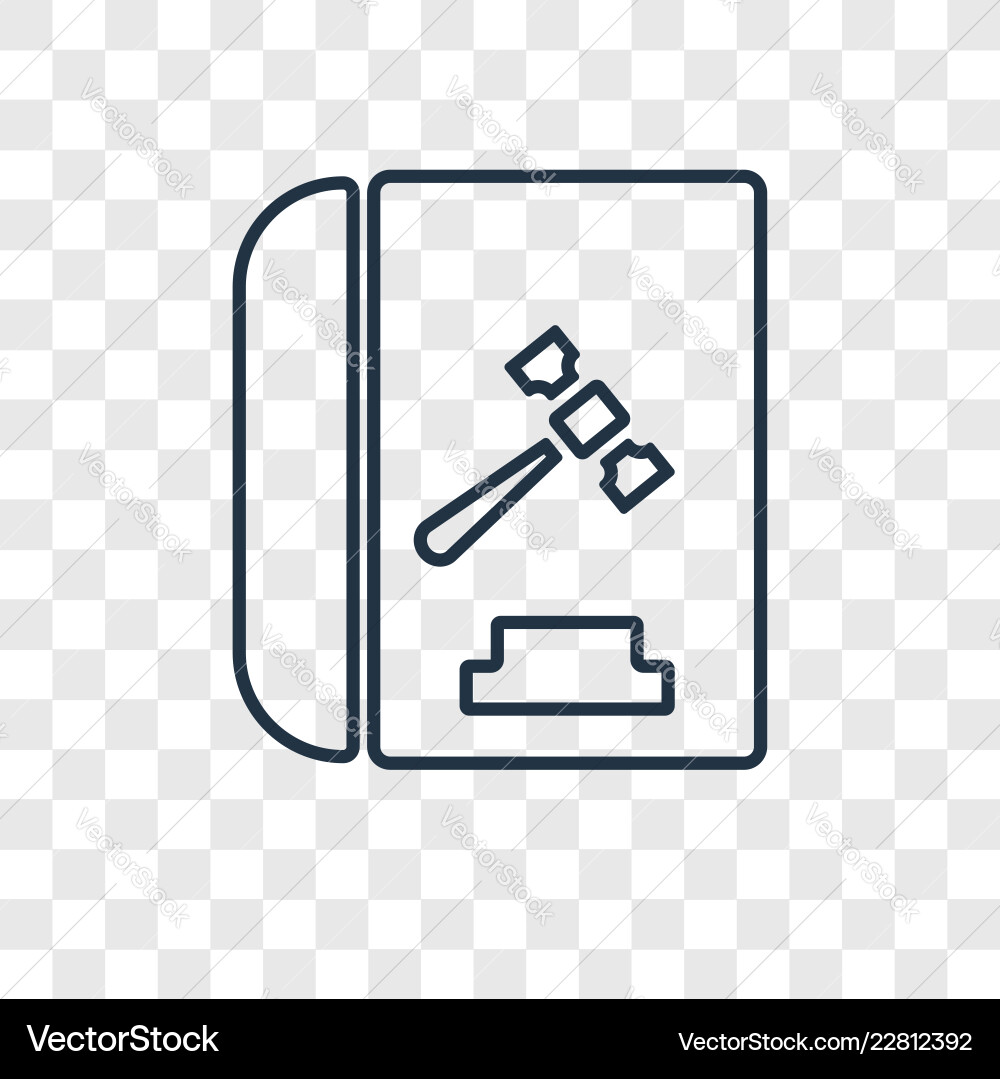 Code of conduct concept linear icon isolated Code of conduct concept linear icon isolated vector image