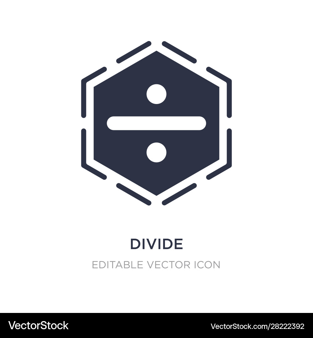 Divide icon on white background simple element Divide icon on white background simple element vector image