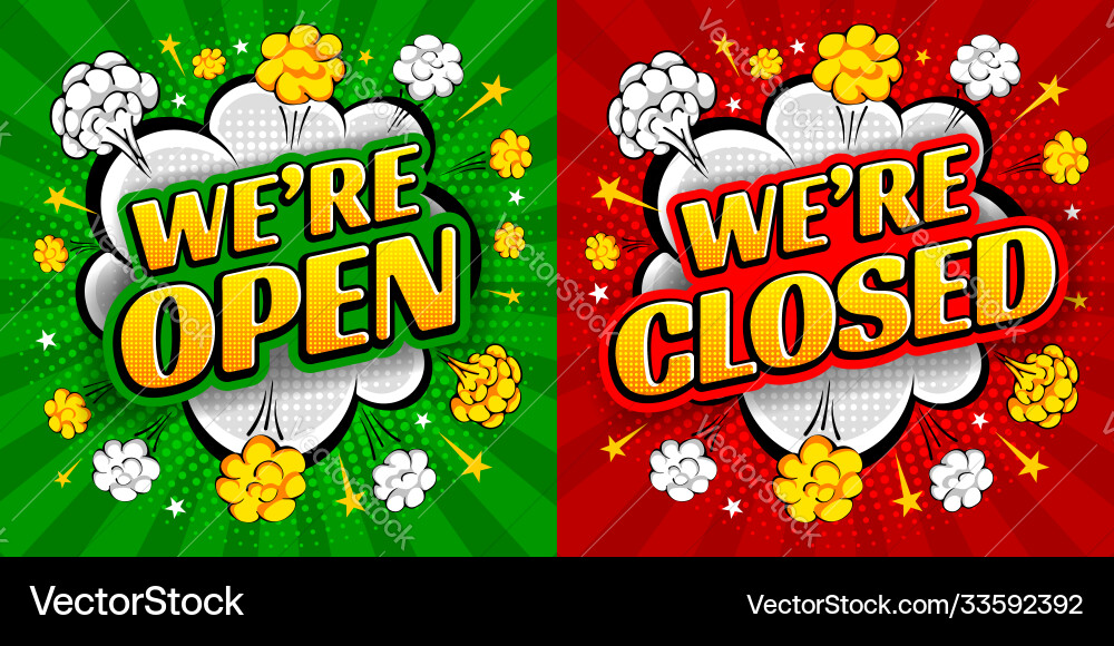 Explosion Speech Bubble - Open/Closed Vector Image