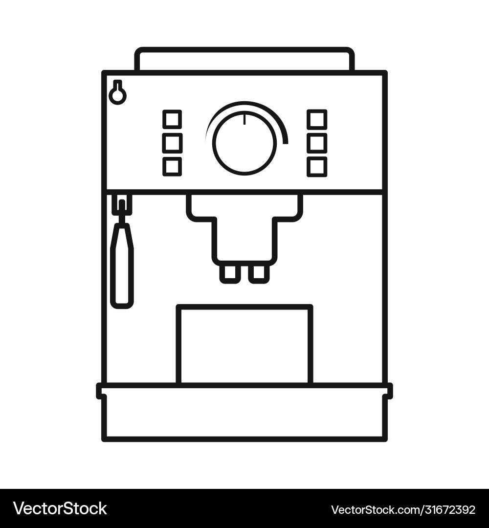 Isolated object coffeemaker and machine icon Vector Image