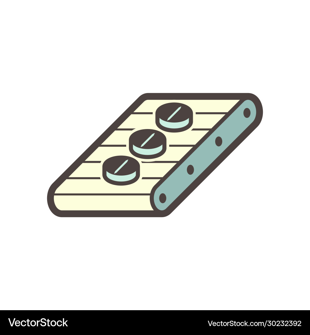 Pharmaceutical production icon Pharmaceutical production icon vector image