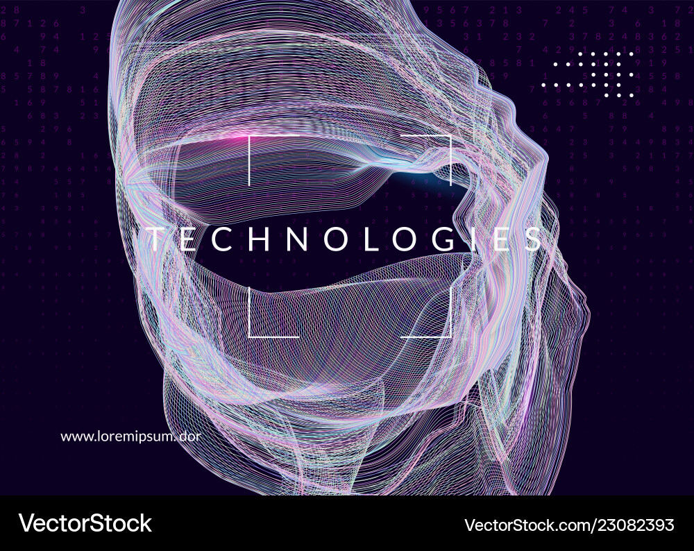 Artificial intelligence background technology Artificial intelligence background technology vector image