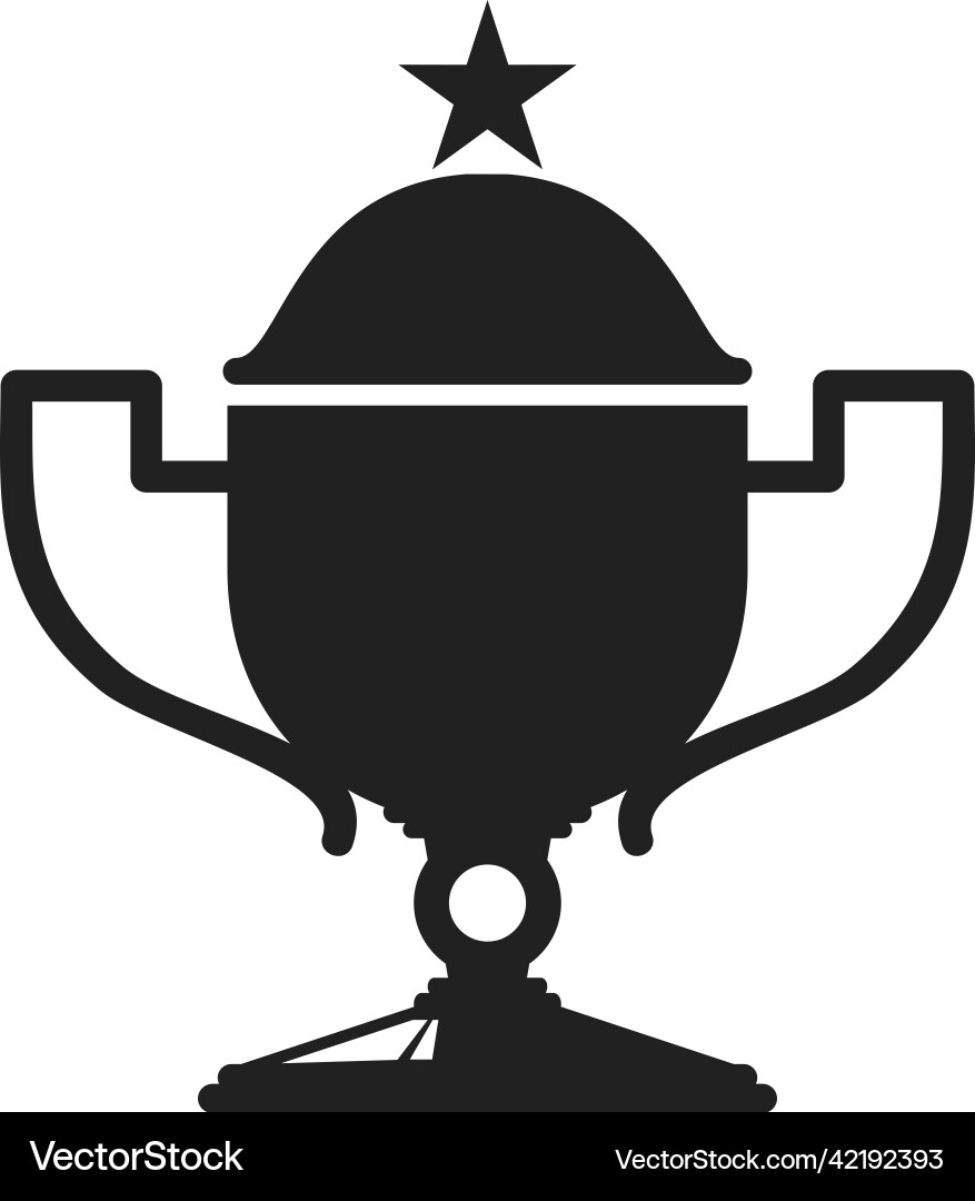 Award Tasse Silhouette Gewinner Belohnung Champion Award Tasse Silhouette Gewinner Belohnung Champion vektorbild