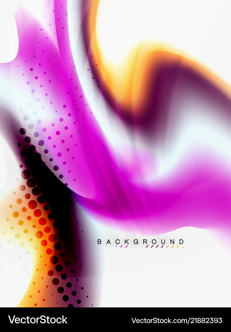 Background abstract - liquid colors wave flow Vector Image