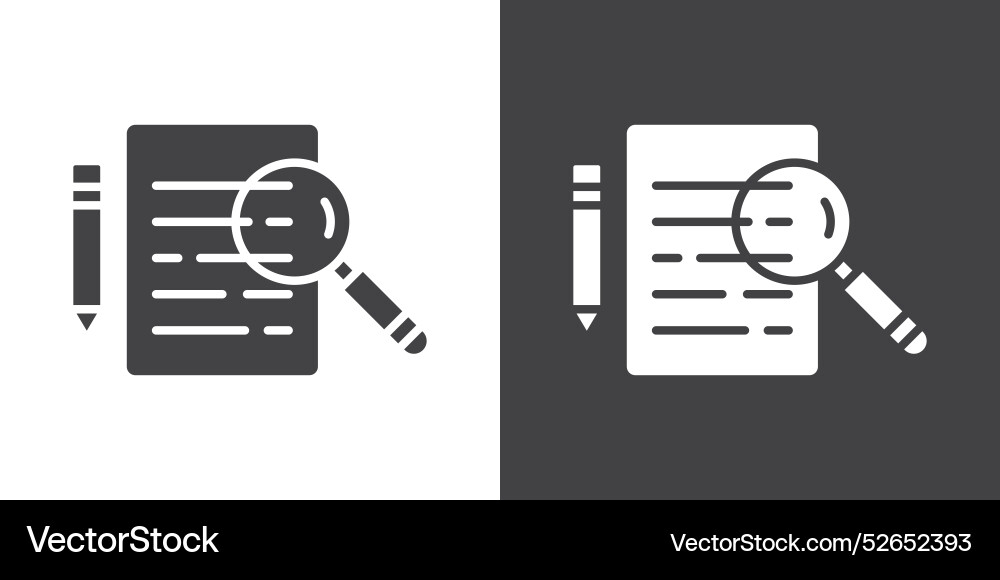 Defining icon thin line set vector image