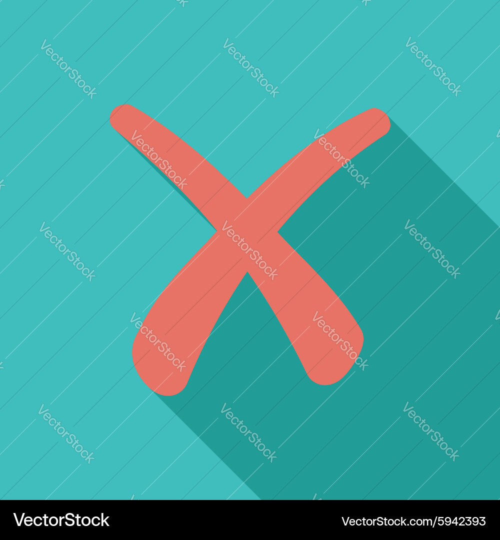 Delete button vector image