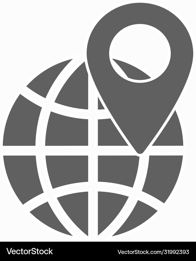 Kartensymbol mit Pin Pointer Kartensymbol mit Pin Pointer vektorbild