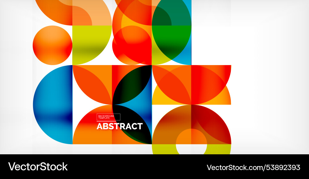 Minimal geometric abstract background circle Vector Image