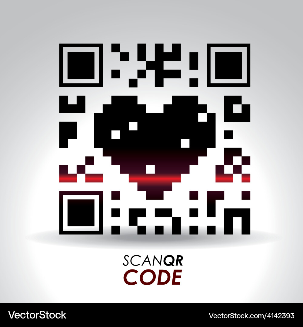 Scan qr code design vector image