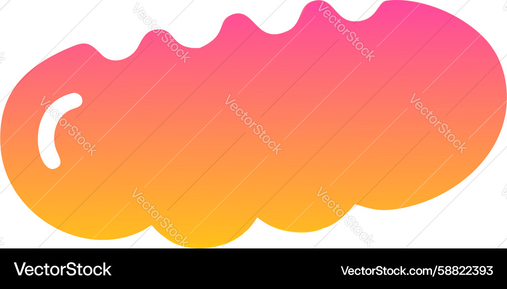 Soft gradient cloud shape design generative ai Vector Image