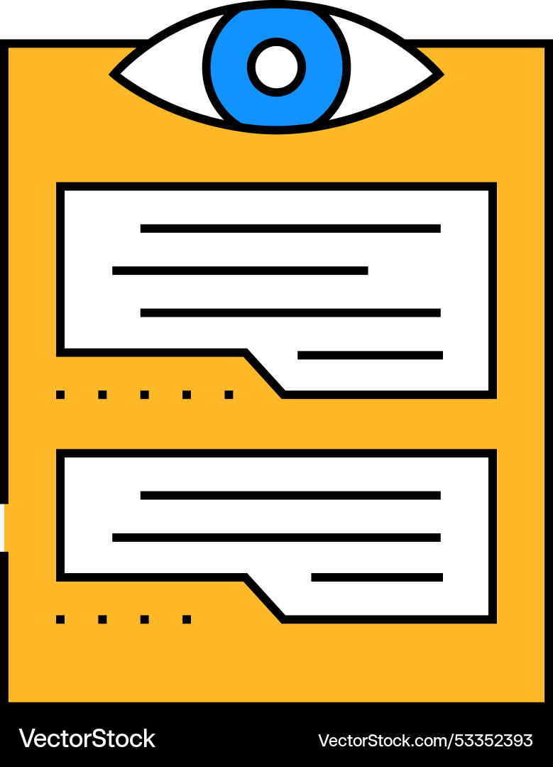 Visual feedback ux ui design icon color vector image