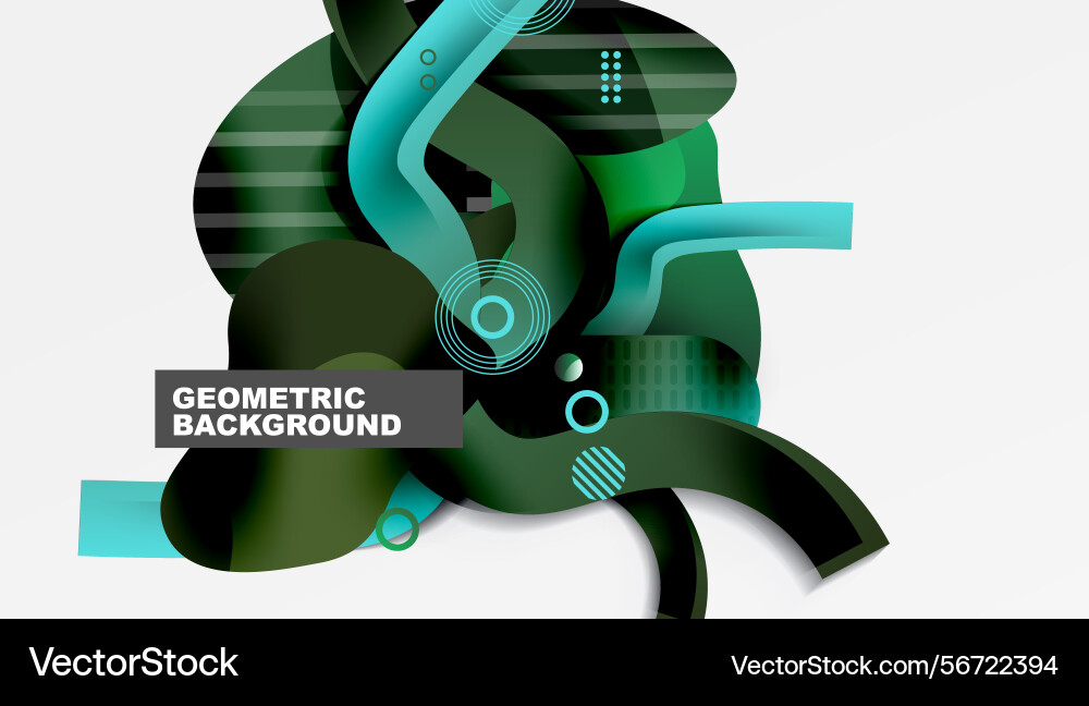 Abstract geometric shapes overlap creating Abstract geometric shapes overlap creating vector image