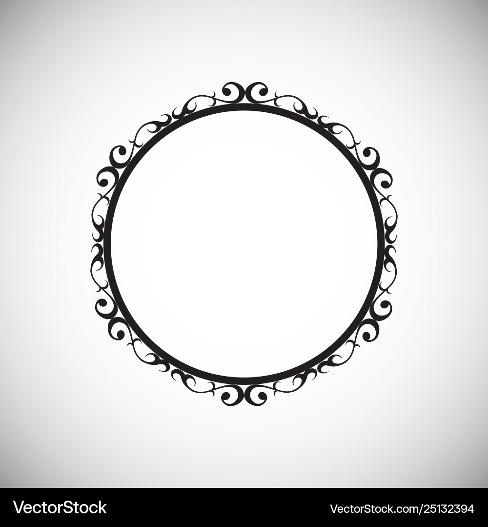 Frame icon on background for graphic and web Vector Image