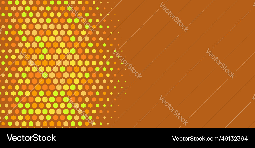 Geometric abstract hexagon multi color background Vector Image