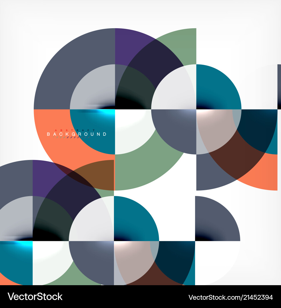 Minimal circle abstract background design Vector Image