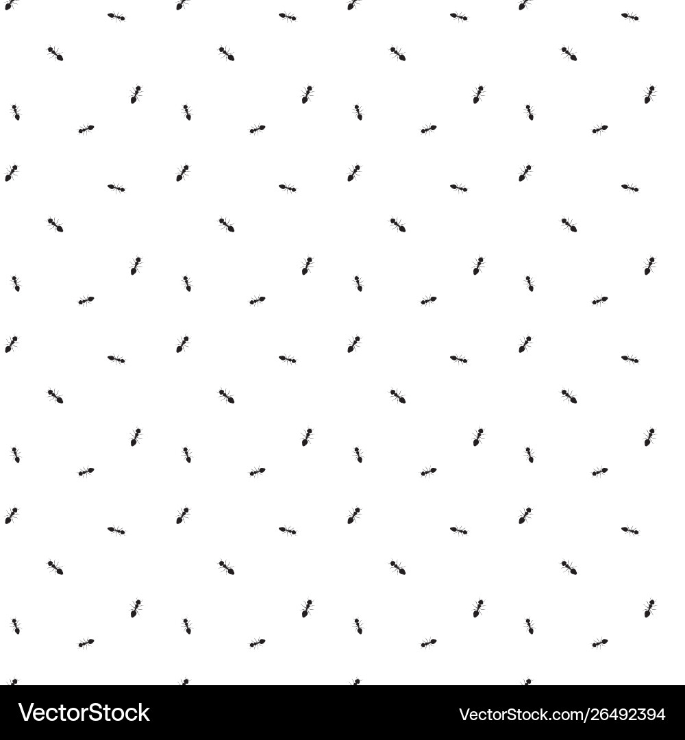 Seamless pattern with little ants simple Seamless pattern with little ants simple vector image