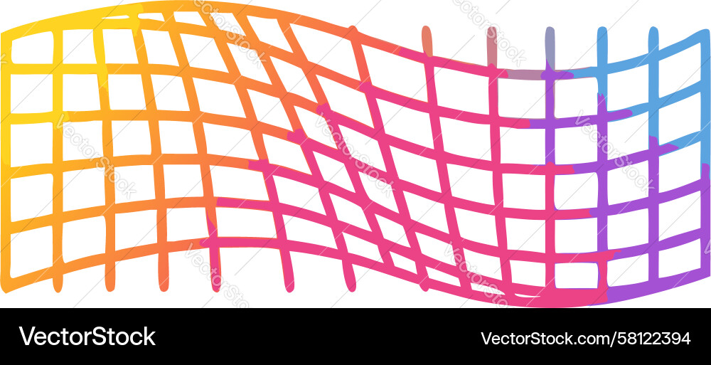 Warped Grid Abstract Pattern Vector Image