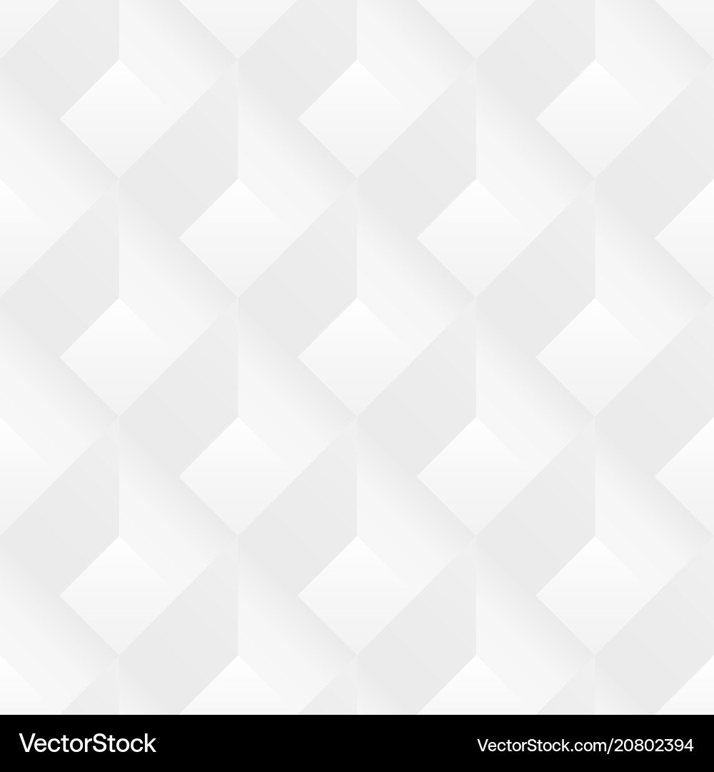 White Geometric Texture - 3D Pattern vector image