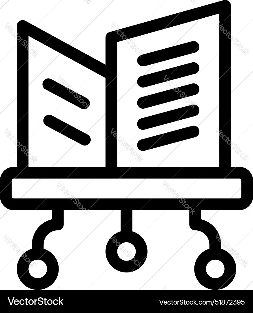 Data center icon showing network attached storage vector image