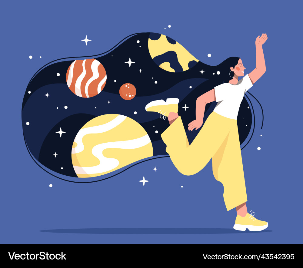 Fantasy space concept Fantasy space concept vector image
