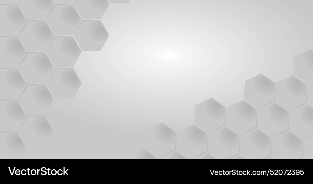 Grey abstract background with hexagon circles Grey abstract background with hexagon circles vector image