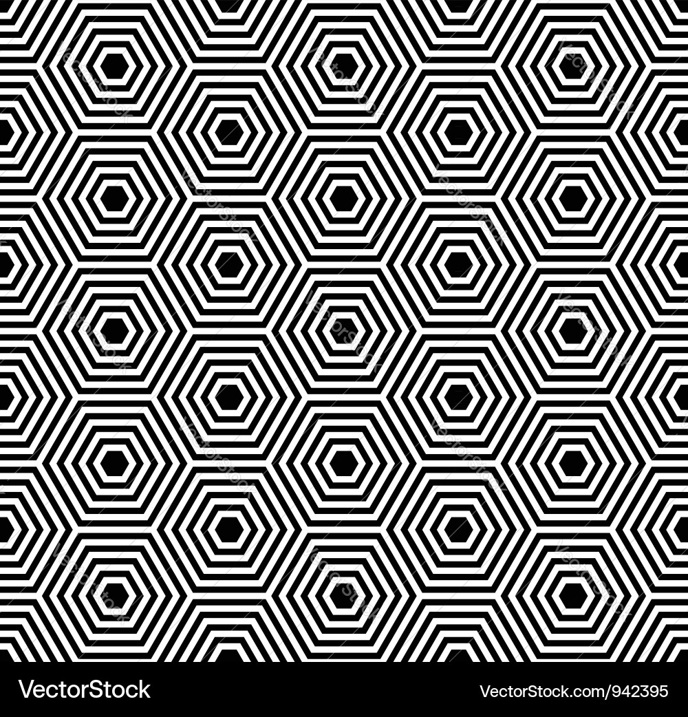 Hexagonal Geometric Pattern Vector Image
