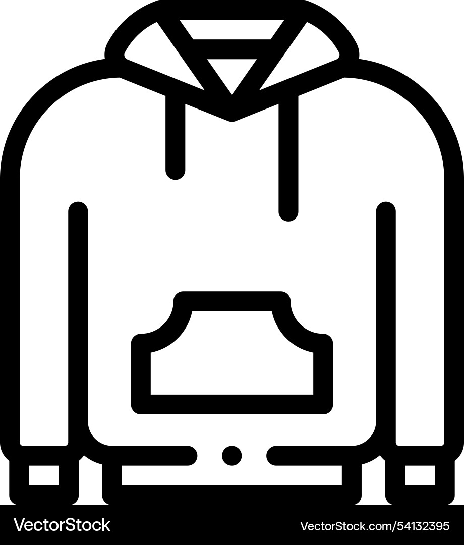 Hook icon thin linear style design isolated vector image