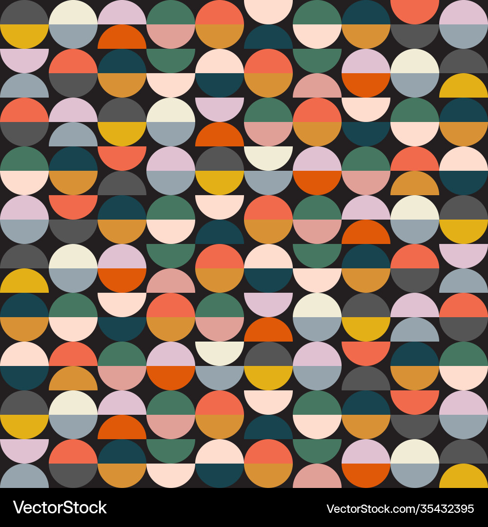 Modern abstract geometric pattern with semicircles Modern abstract geometric pattern with semicircles Vector Image