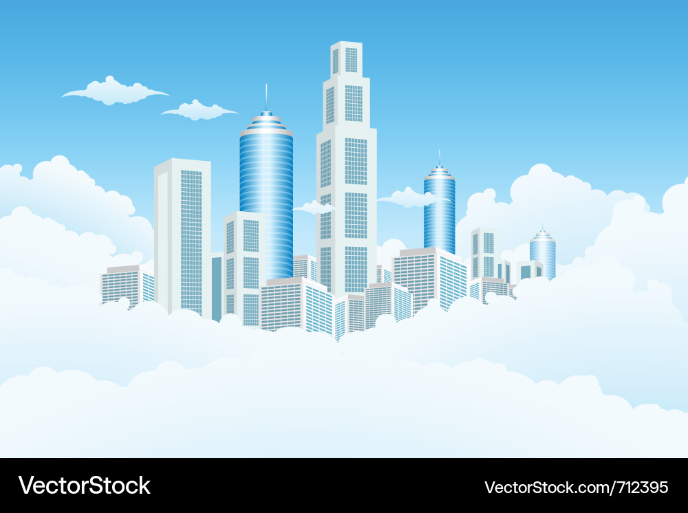 Modern city Royalty Free Vector Image - VectorStock