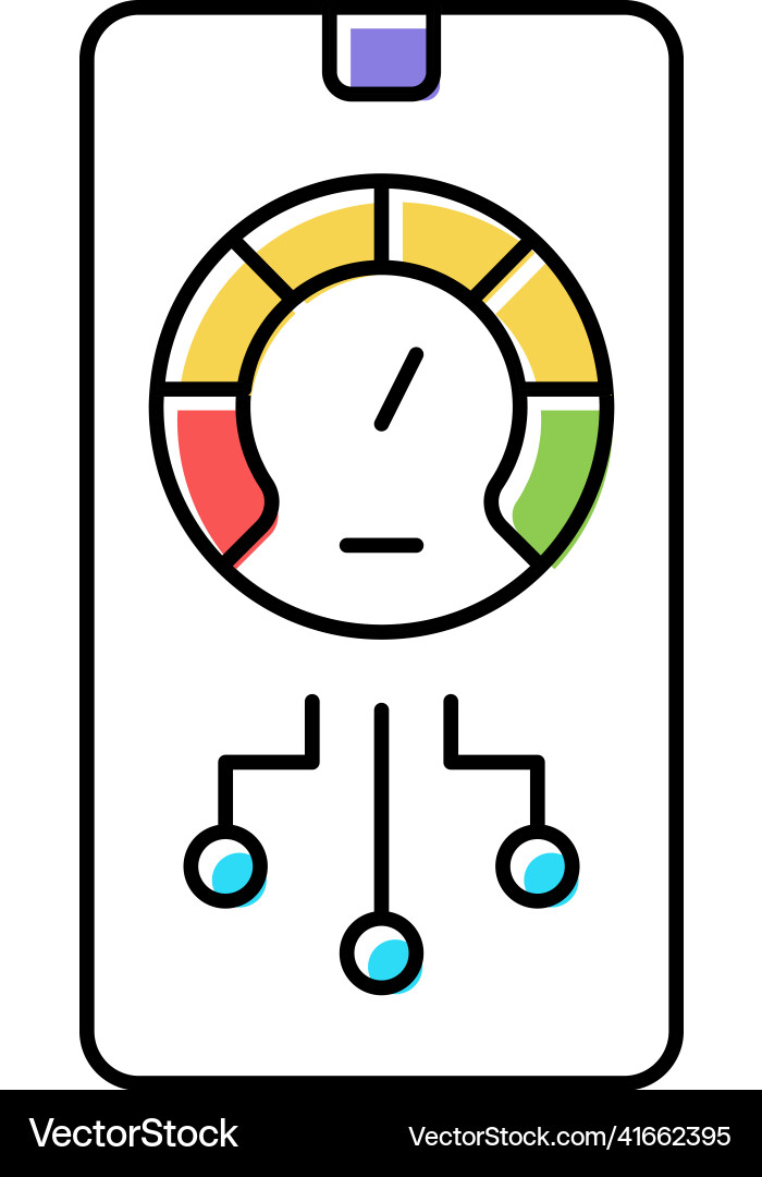 Phone optimize app color icon Phone optimize app color icon Vector Image