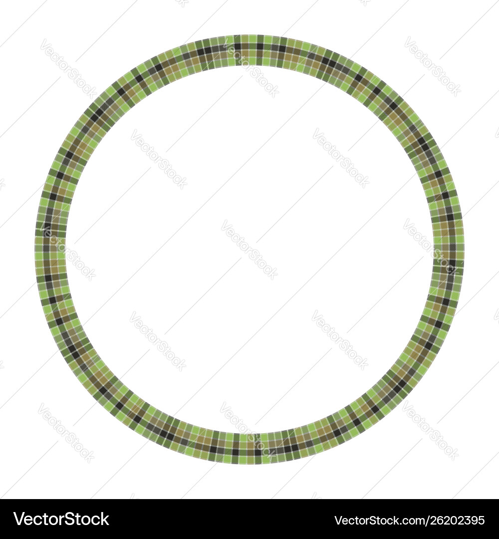 Round frame vintage pattern design template vector image