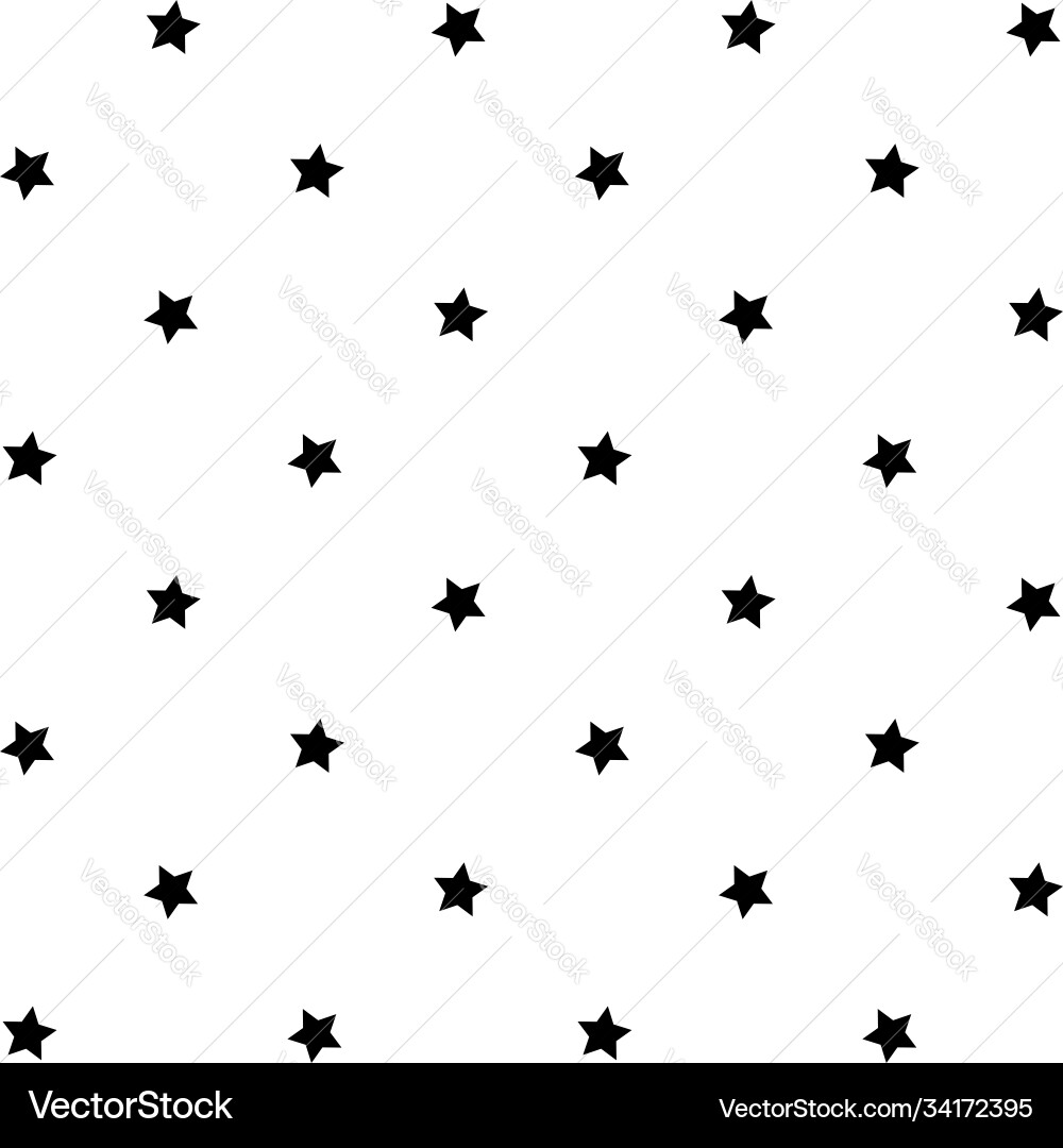 Starry repeatable seamless star pattern Starry repeatable seamless star pattern Vector Image