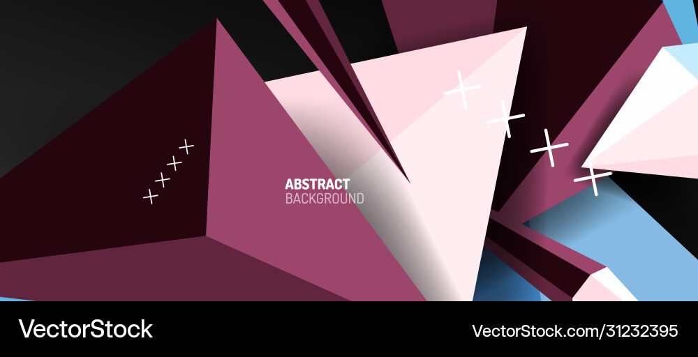 Trendy simple triangle abstract background Vector Image
